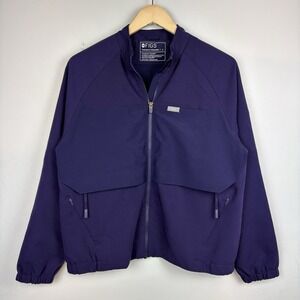 Figs Sz S Zip Sydney Double Utility Scrub Jacket Technical